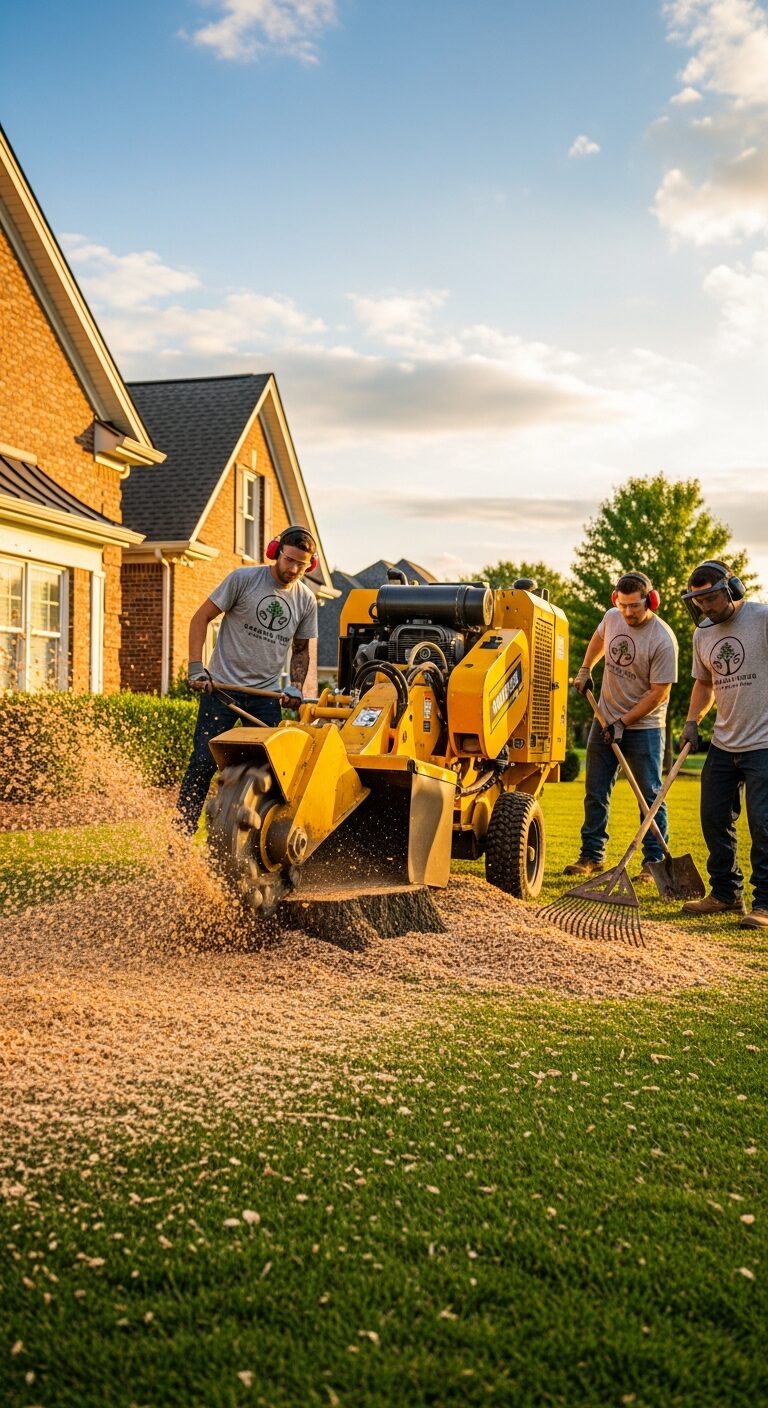 Professional stump grinding service