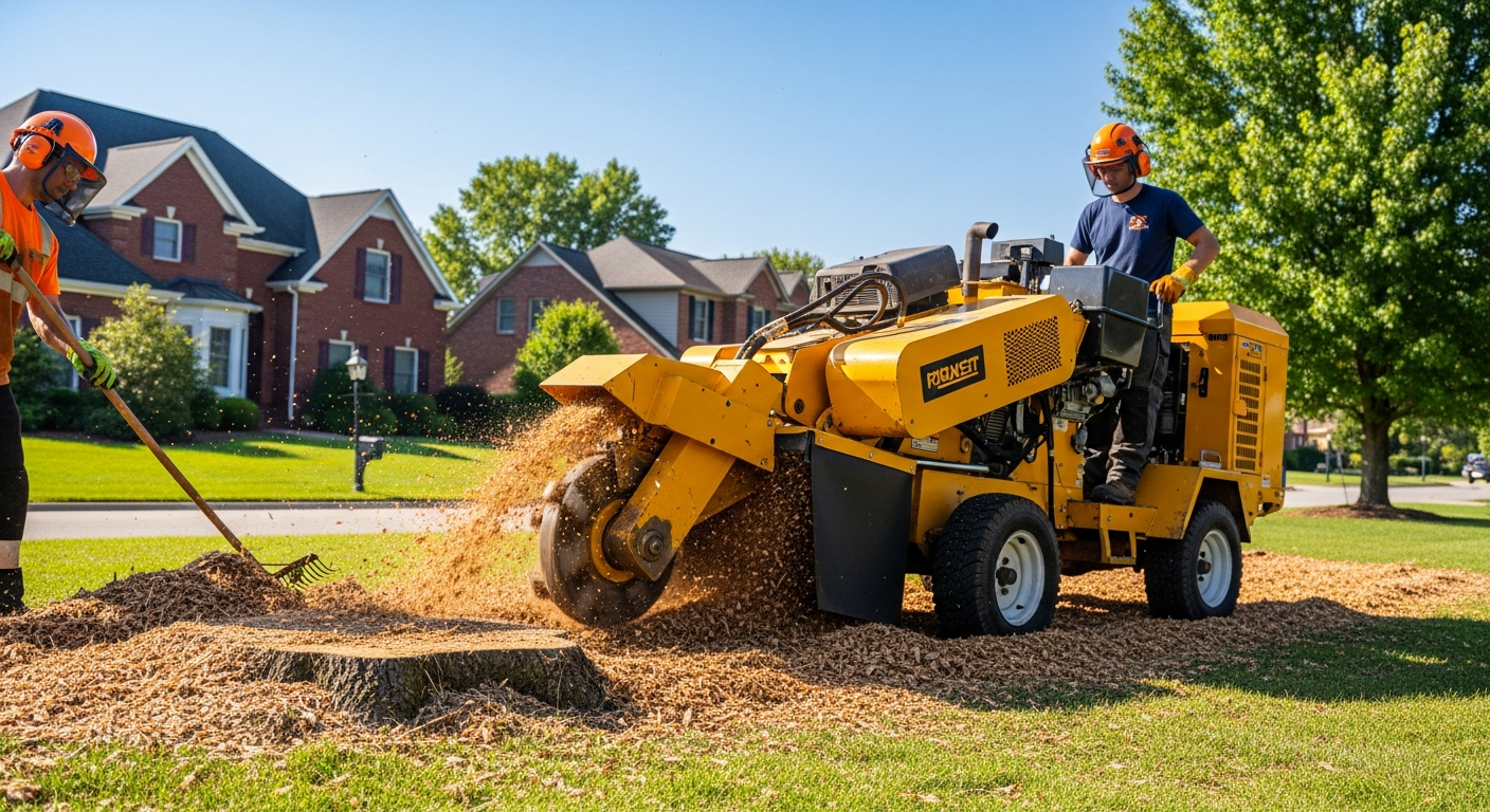 Professional stump grinding service in Nashville